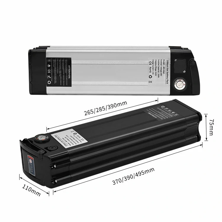24V 36V 48V Silver Fish Electric Bicycle Battery